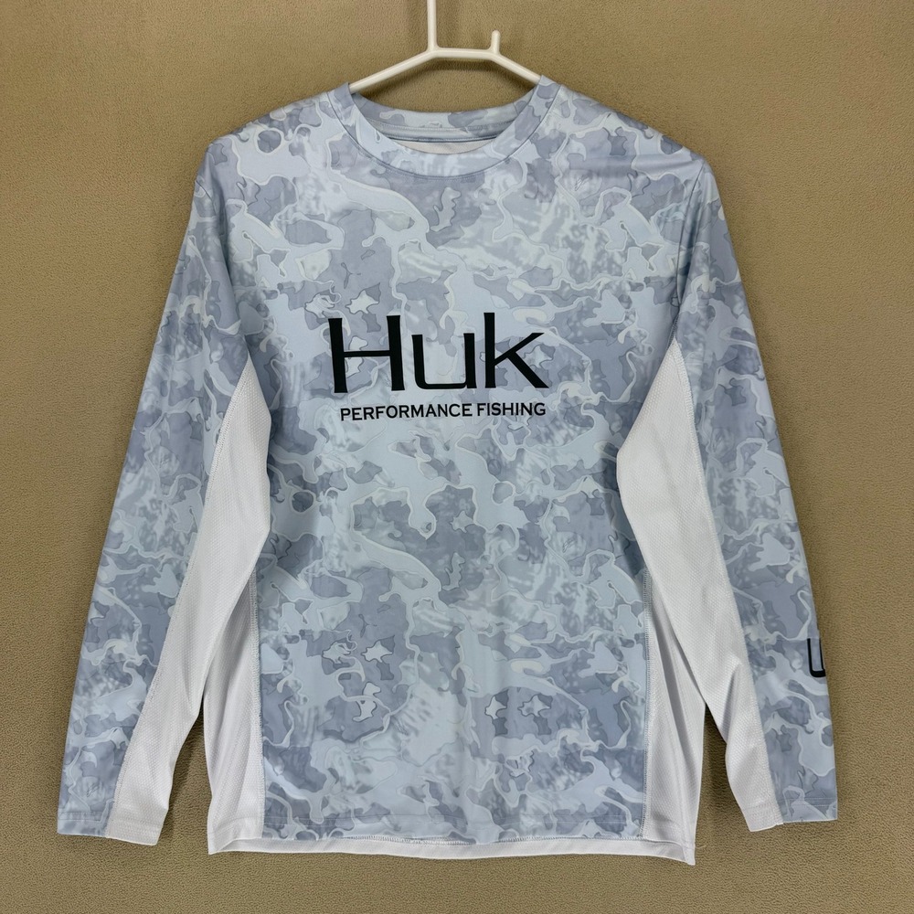 Huk Performance Fishing Long Sleeve Camo Shirt Men's Size‎ S